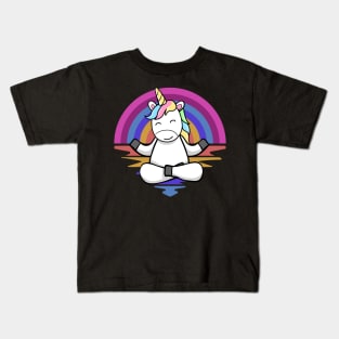 Yoga Unicorn Kids T-Shirt